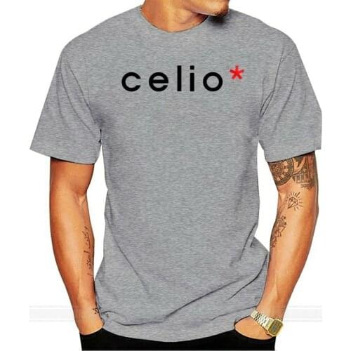 Celio Logo T-shirt Mens Size Reguler Tshirt O-neck Summer Personality Fashion Men T-shirts