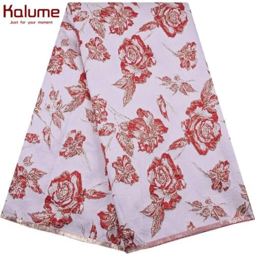 Kalume Latest African Gilding Lace Fabric Wedding Materials French Jacquard Lace Fabric For Nigerian Party Gilding Laces F2171