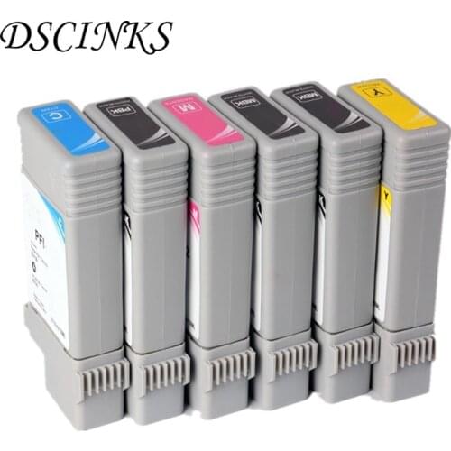 6 Color 130ML PFI102 PFI 104 Compatible Ink Cartridge for Canon IPF650 IPF655 IPF750 IPF755 IPF760 IPF765 with Full Ink