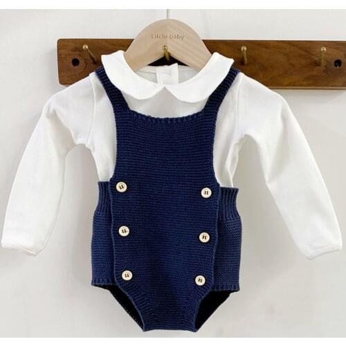 Baby Boys One-pieces Suspender Jumpsuits Cotton Clothes Outfits Baby Girl Romper Autumn Infant Cotton Newborn Sleeveless Rompers