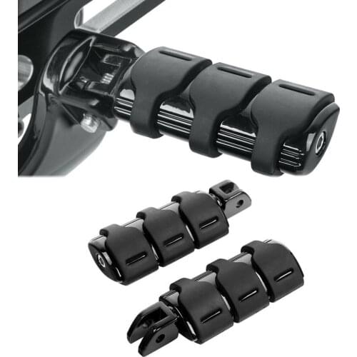 Motorcycle Black Front Rider Foot Pegs Footrests For Harley Softail Fat Boy 2018-2020