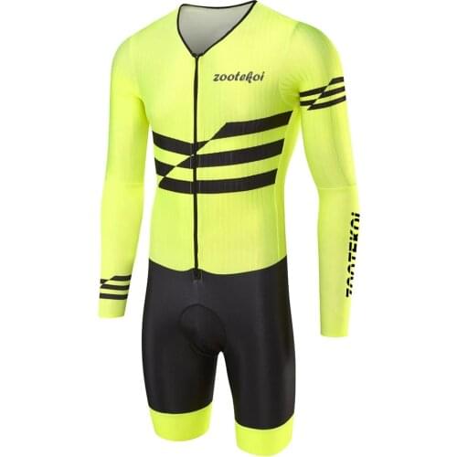 ZOOTEKOI new mens bicycle mountain bike long-sleeved tight-fitting racing suit 100% championship riding experience cycling suit