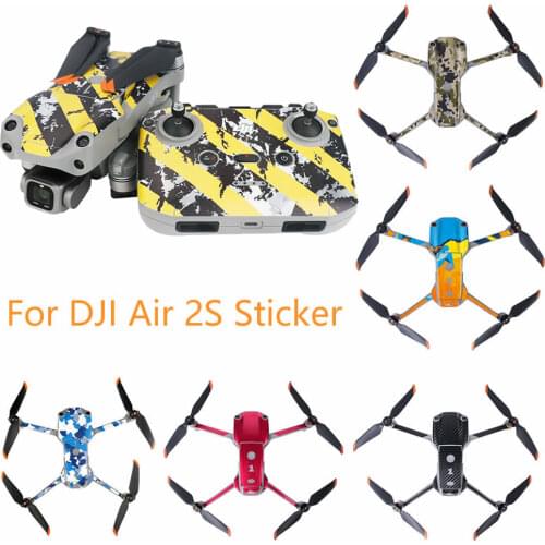For DJI Air 2S Sticker Skin Waterproof PVC Drone Body Arm Remote Control for Dji Mavic Air 2S Stickers Protector Accessories