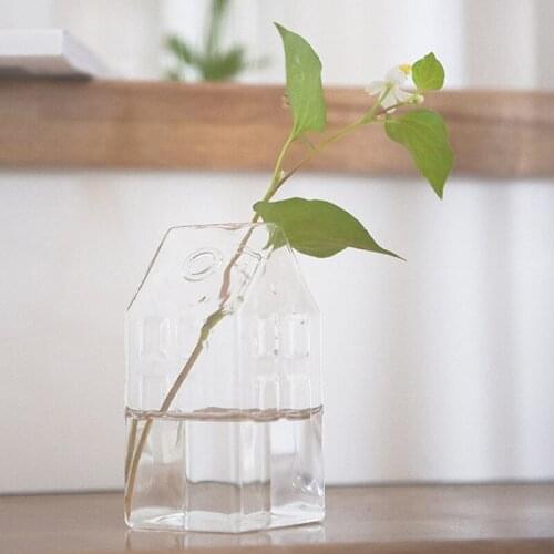 Table Flower Vase for Wedding Decor Centerpiece Glass Vase Rose Tabletop Terrarium Glass Containers Desktop Table Plant Vase