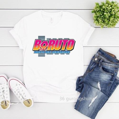 Newly Japan Manga Kara Boruto Kawaki наруто T Shirt аниме Anime Clothes Cartoon Print Women Clothes Ninja Short Sleeve T-Shirts