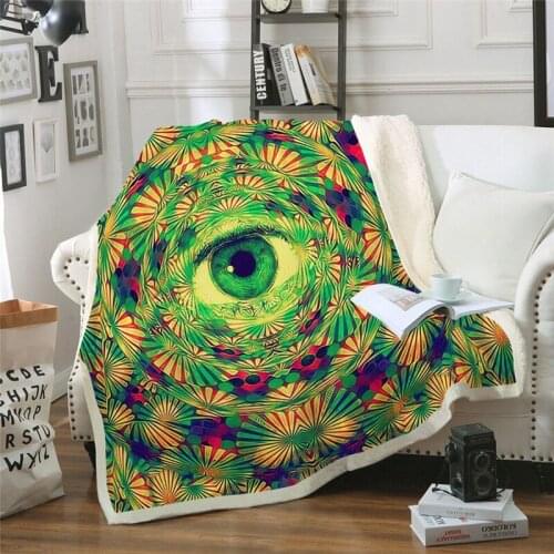 New green throw Sherpa blanket adult Wool Blanket Sofa quilt cover childrens carpet