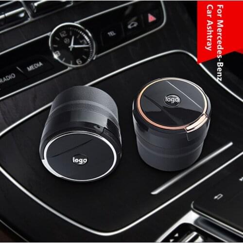 For Mercedes-Benz ashtray E-class E300L GLC C260L S-class C200 GLE GLB A-class car ashtray decoration