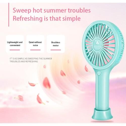ELOOLE Mini Fan Portable For Fan Handheld Usb Rechargeable Fan Appliances Desktop Air Cooler Outdoor Travel Hand Fan