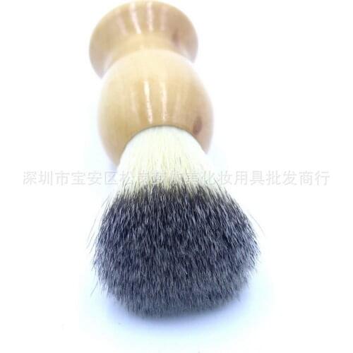 100pcs Shaving Brush with Wood Handle Nylon Men Beard Professional Barber Face Cleaning Razor Shaving Brush Tools fashion