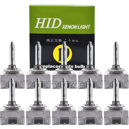 SKYJOYCE 10PCS Car HID Replacement Xenon D1S D3S 35W 55W HID Headlamp Bulb Lights 4300K 5000K 6000K 8000K With Metal Base Holder