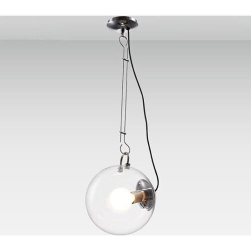 Modern Soap Bubble Pendant Lights Creative Fashion Home Decoration Lighting Clear Glass Pendant Lamps E27 Bulbs Diameter 25cm