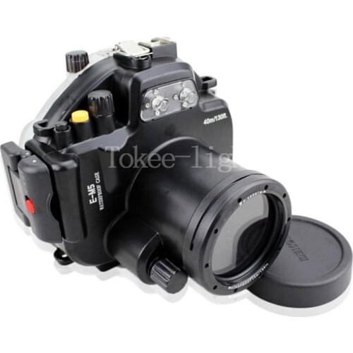 40 meters 130ft Underwater Waterproof Housing Diving Camera Case for Olympus E-M5 EM5 OMD fit 12-50mm lens E-M5