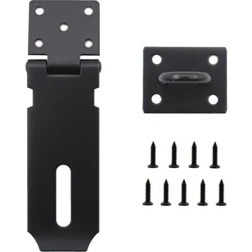 4" Heavy Duty Door Hasp Padlock Latch, Stainless Steel Thickened Gate Bolt Lock for Shed Window,Cabinet,Drawer,Cupboard and Box