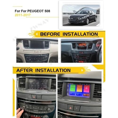 1 Din Android 9.1 Car Radio stereo For Peugeot 508 2011-2014 2015 2016 2017 Car Multimedia Player Stereo GPS Navigation DVD DSP