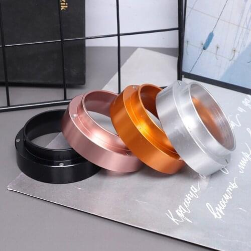 1pcs 51mm Stainless Steel Intelligent Dosing Ring Brewing Bowl Coffee Powder For Espresso Barista Funnel