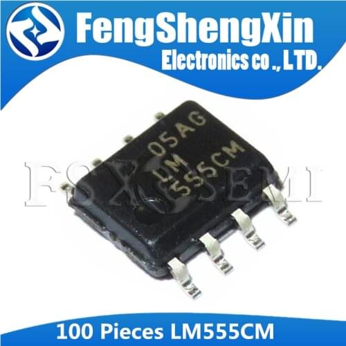100pcs LM555CM SOP8 LM555 SOP 555M LM555CMX SOP-8 SMD Single Timer IC