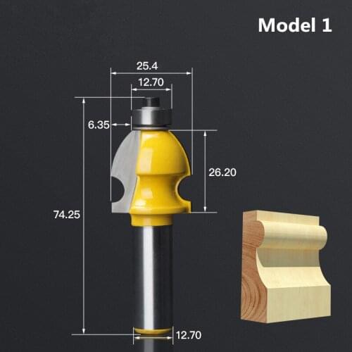 12.7mm,1pcs,Free shipping CNC Engraving Woodworking Milling Cutter,Solid carbide End Mill,cabinet and door Router Bit,model 1