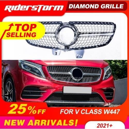 2021 GT/diamond grille For V Class Grill v260 GT Grille For V class V260 Racing grille Plastic grille SPORT grill for V260