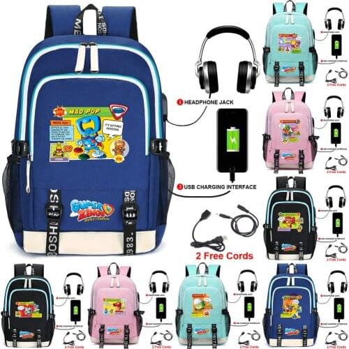 2021 Fashion Super Zings Series School Backpack Travel Bag Toddler Bookbag Gift Rucksack