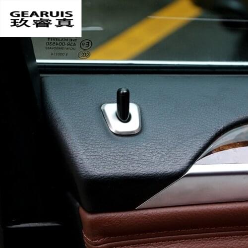4PCS/Set Car Lock Modified Door Pin Interior decoration cover 3D Stickers for BMW F30 F10 F15 F13 3/5 series X5 X6 Car styling