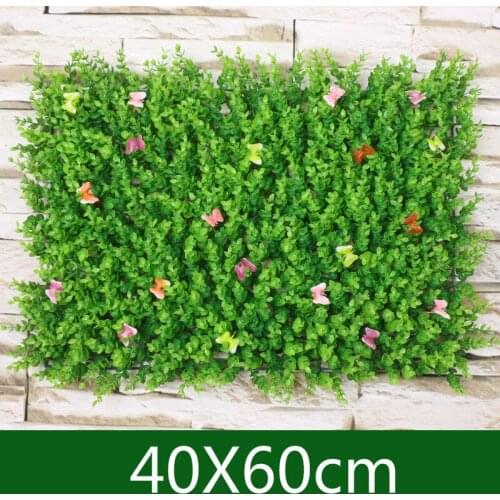 40X60cm Artificial Eucalyptus Butterfly Plants Lawn Turf Simulation Grass Mat Home Garden Decoration Hotel Wedding Wall Decor