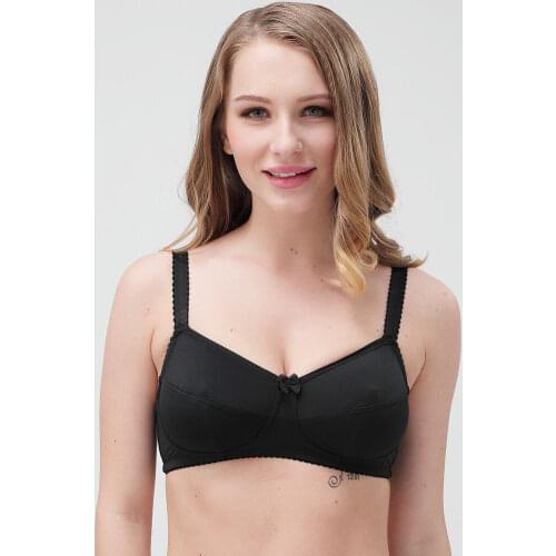 Women Full Coverage Bra Wire Free Non Padded Bras Sexy Lingerie Plus Size Bralette Soft Cup Bras Minimizer Bra 32-40 C D E F G H