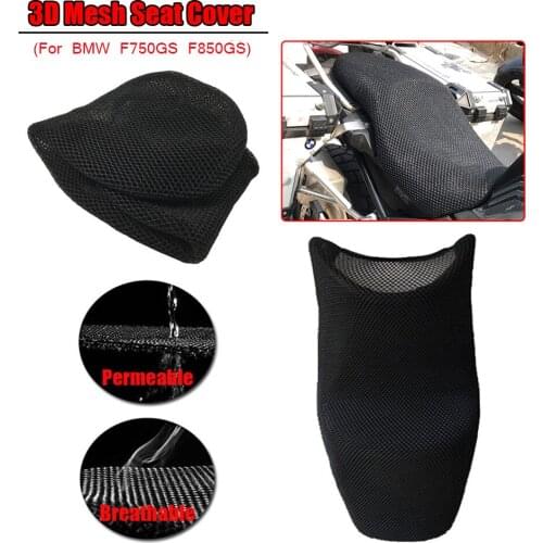 For BMW F750GS Rear Seat Cowl Cover 3D Mesh Net Waterproof Sunproof Protector Motorcycle Accessories F750 GS F 750GS Parts
