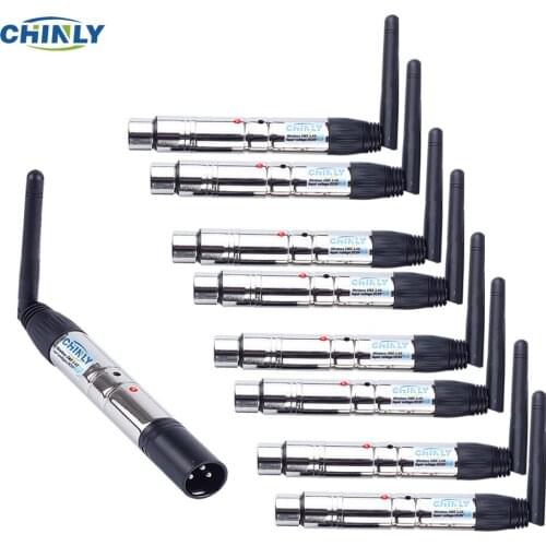 DMX512 Wireless Transmitter Receiver Lighting Controllers 2.4G ISM Communication Distance 300M Stage PAR Party DMX Lighting