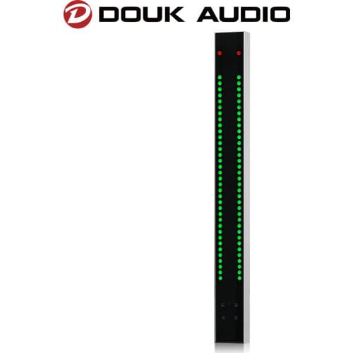 Douk Audio Dual Channel RGB LED Sound Level Indicator MIC+LINE Music Spectrum Visualizer Stereo Home/Car Audio Analyzer Display