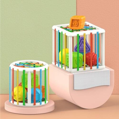 Fat Brain Toys InnyBin Shape Sorting Game Baby Montessori Learning Educational Toys For Children Bebe Birth Inny 0 12 Months