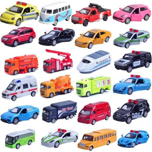 Die-Cast Simulation Car Models gld2 Alloy Engineering Vehicles / Sports Car/ Cop Car /Taxi SUV Toys for Children Mini Cars Set