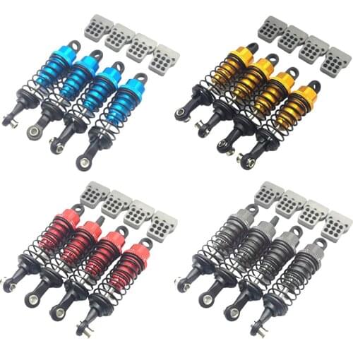 Metal Shock Absorber with 4pcs Shock Tower Set for 1/16 RC Truck Car Accessory