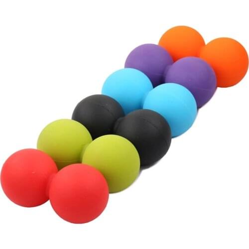 Mini EPP Fitness Ball Double Lacrosse Massage Ball Mobility Peanut Ball for Self-Myofascial Release Deep Tissue Yoga
