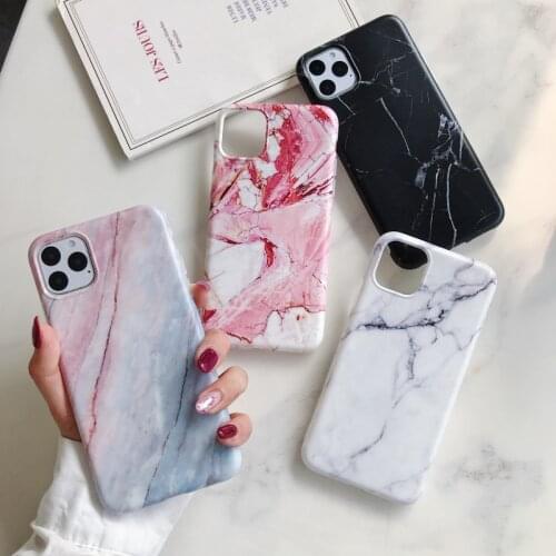 Fashion Marble case For iphone 11 12 Mini Pro X XR XS MAX 6s 7 8 plus Soft TPU silicone cases For iphone SE2020 cover coque capa