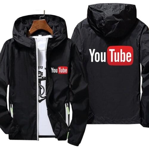 Mens Youtube Coat Thin Sunscreen Skin Zipper Hooded Windbreaker Sports Pilot Jacket Beach Ultra Light Cycling Plus Size 7XL 6XL