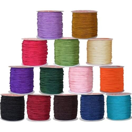 About 109.36 yards/Roll Nylon Thread Cords 0.8mm For Jewelry Making DIY Weave Bracelet Necklace Accessories Supplies