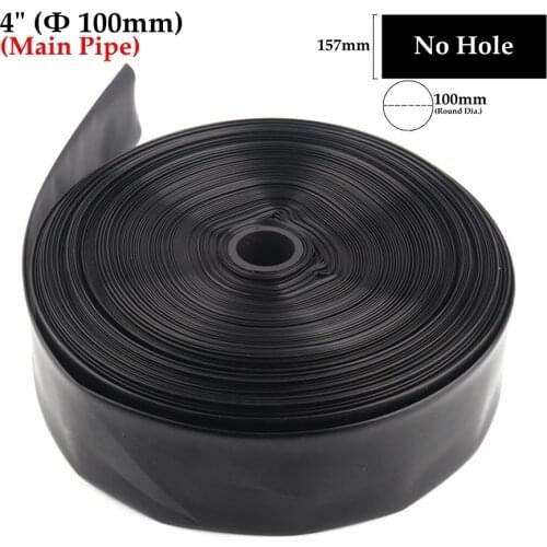 Wholesale 100m/Roll 4" Φ100mm Water Hose Farm Irrigation Pump Pipe Water Supply Tube Flexible Main Pipe Water Tube