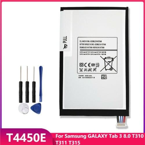 Original Tablet Battery T4450E For Samsung GALAXY Tab 3 8.0 T310 T311 T315 T4450C Replacement Rechargeable Batteries 4450mAh