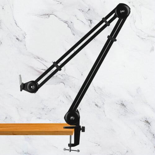 Pantograph For Microphone Stand Heavy Duty Adjustable Suspension Mic Arm Holder With Pop Filter Microphone For Blue Yeti Bm 800