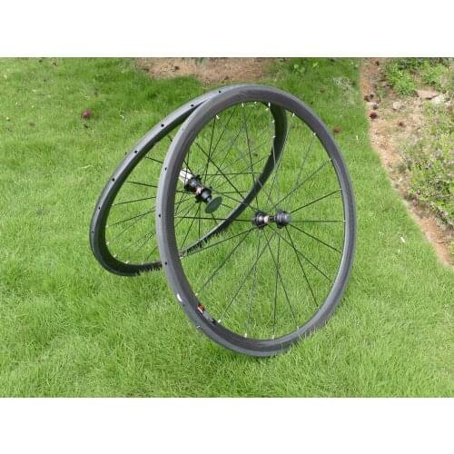 FLX-WS-TW3 Full Carbon 700C Road Bike Tubular Wheelset Depth 38mm Toray Carbon Wheel Rim Basalt Brake Side Width 25mm