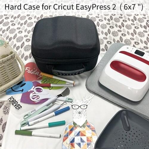 Portable Hard EVA Carrying Case for Cricut Easy Press 2 Heat Press Machine Accessories Waterproof Travel Storage Bag Suitcase
