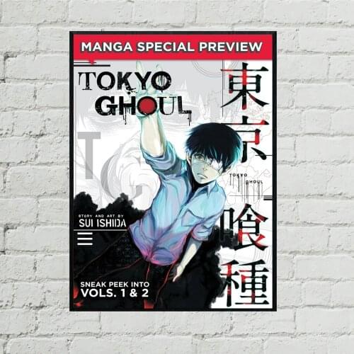 Tokyo Ghoul Anime Poster Canvas Print Japanese Hit New Drama Cover Wall Painting Home Decoration