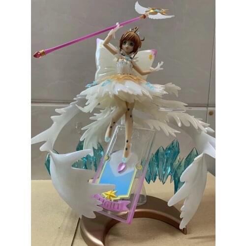 35cm Card Captor Sakura Sexy Figure Kinomoto Sakura Sexy Anime Figure Clear Card Hello Brand New World Anime Action Figure Toys