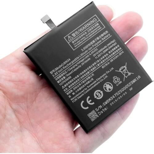 Replacement Battery BN34 For Xiaomi Mi Redmi Hongmi 5A 5.0" Redrice New Phone Battery 3.85V 3000mAh BN 34 Lithium Bateria