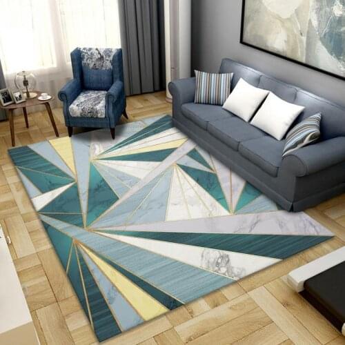 Modern Geometric Simple Art Carpets For Living Room Bedroom Area Rugs Kitchen Anti-Slip Floor Mats Fashion 3D Home Custom Carpet