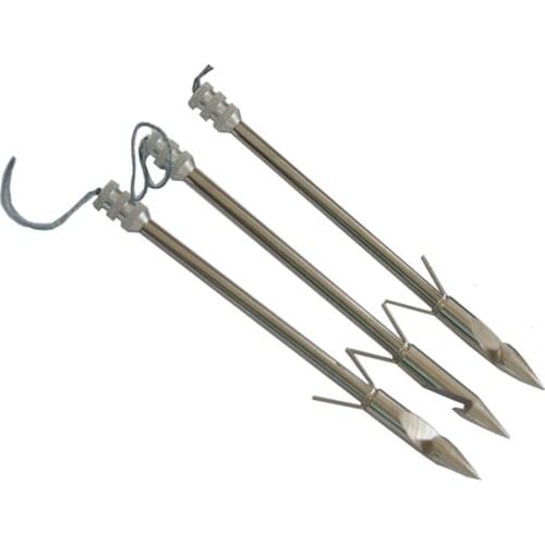 Jiexi Hwyp Stainless Steel Fish Hunting Arrows Crossbow Fishing Arrows Pack of 3