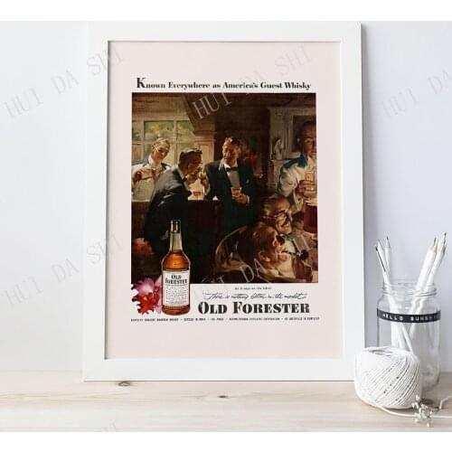 AMERICAS GREAT WHISKY Ad - Vintage Whiskey Ad, Bourbon Whiskey Ad, Retro Print, Nostalgic, 1950s, Classy Bar Decor