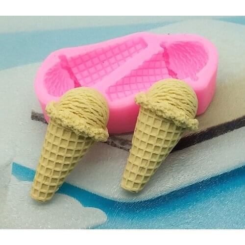 1PC Ice Cream Mold Reusable Homemade Popsicle Cone Mould Silicone Spiral Croissants Molds Pastry Dessert Baking Kitchen Tools