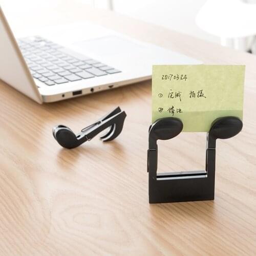 2pcs Creative Musical Note Clip Photo Craft DIY Notes Letter Paper Clip Novelty Home Clothes Paper Photo binder Peg Decoration