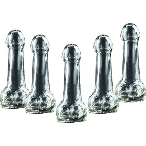 2020 Penis shape glass cup Creative design funny Penis Shot glass Cocktail Wine Glass For Parties night Bar KTV Night show